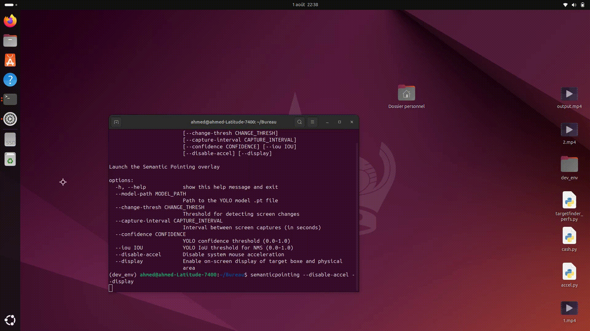 Semantic Pointing demo